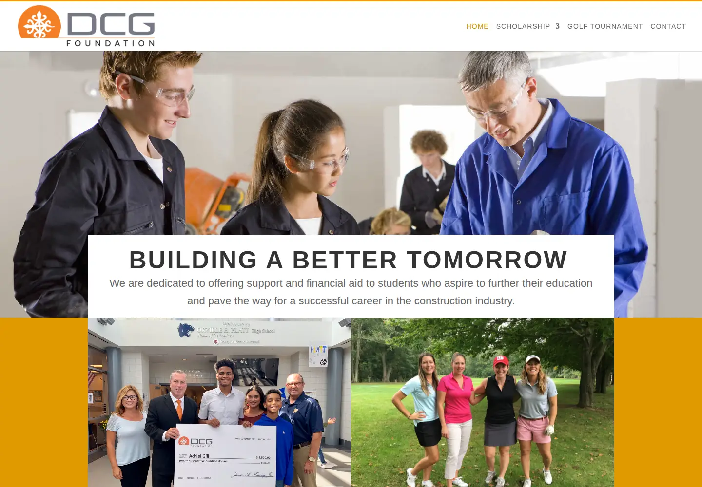 Screenshot of dcgfound.org