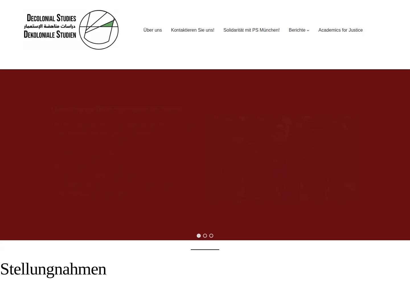 Screenshot of decolonial-scholars.org