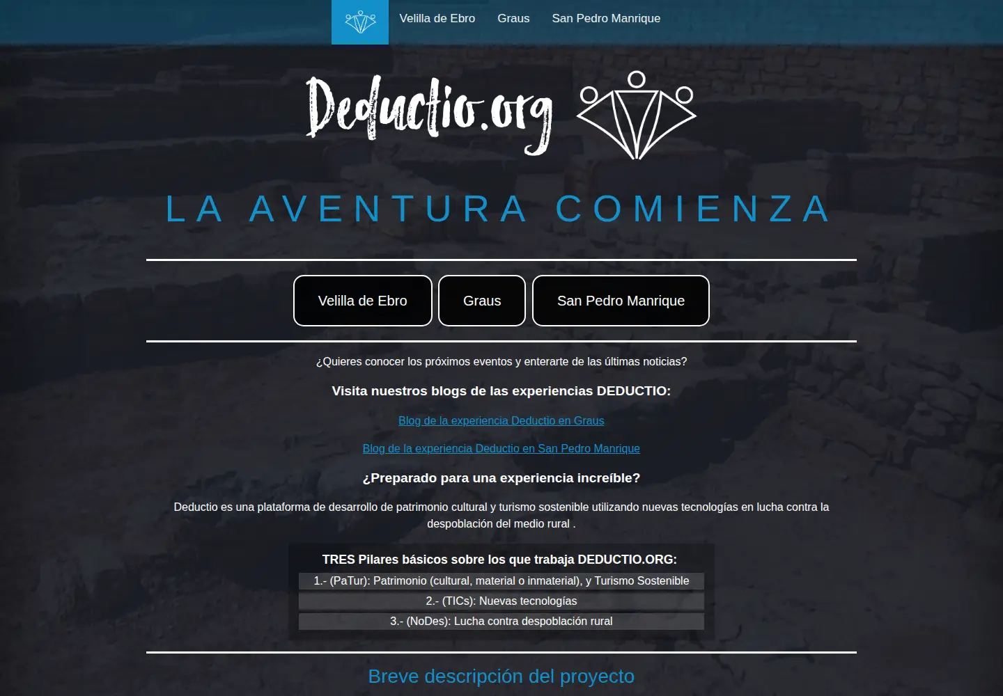 Screenshot of deductio.org