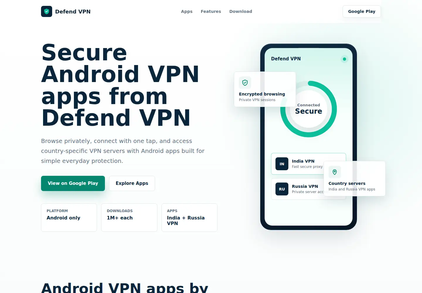 Screenshot of defendvpn.org