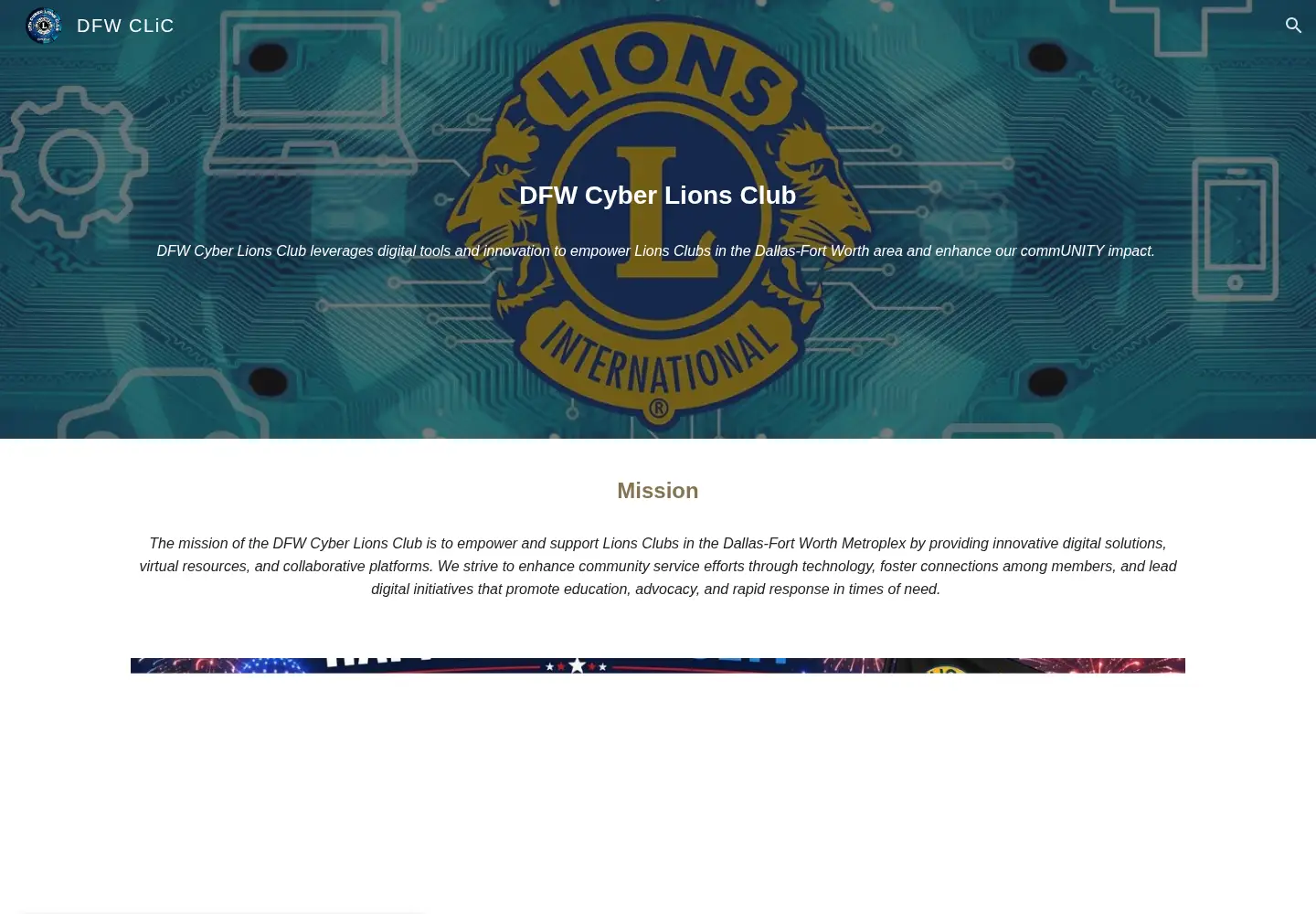 Screenshot of dfwcyberlions.org