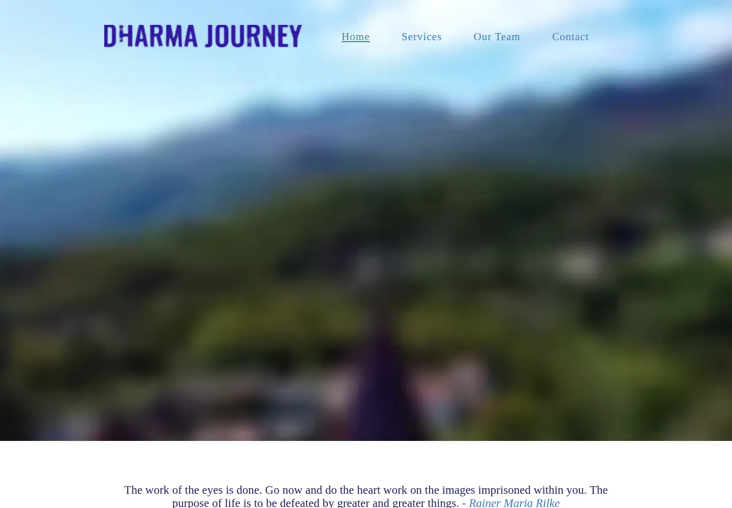Screenshot of dharmajourney.org