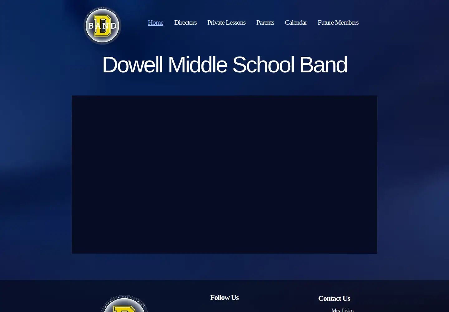 Captured homepage of dowellband.org in the current scan
