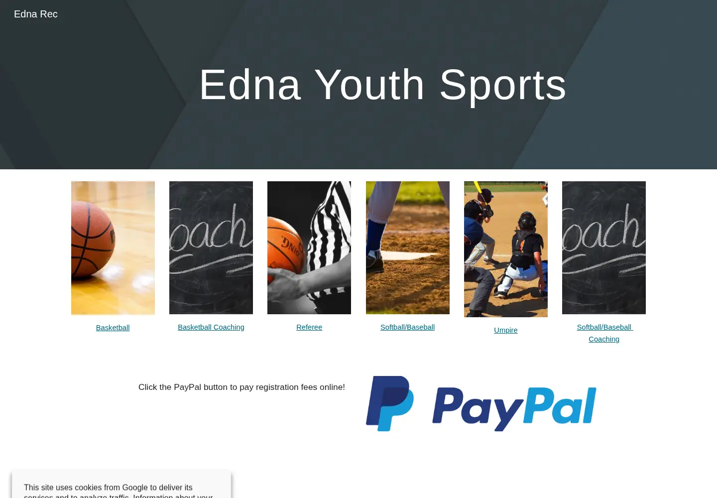 Screenshot of ednarec.org
