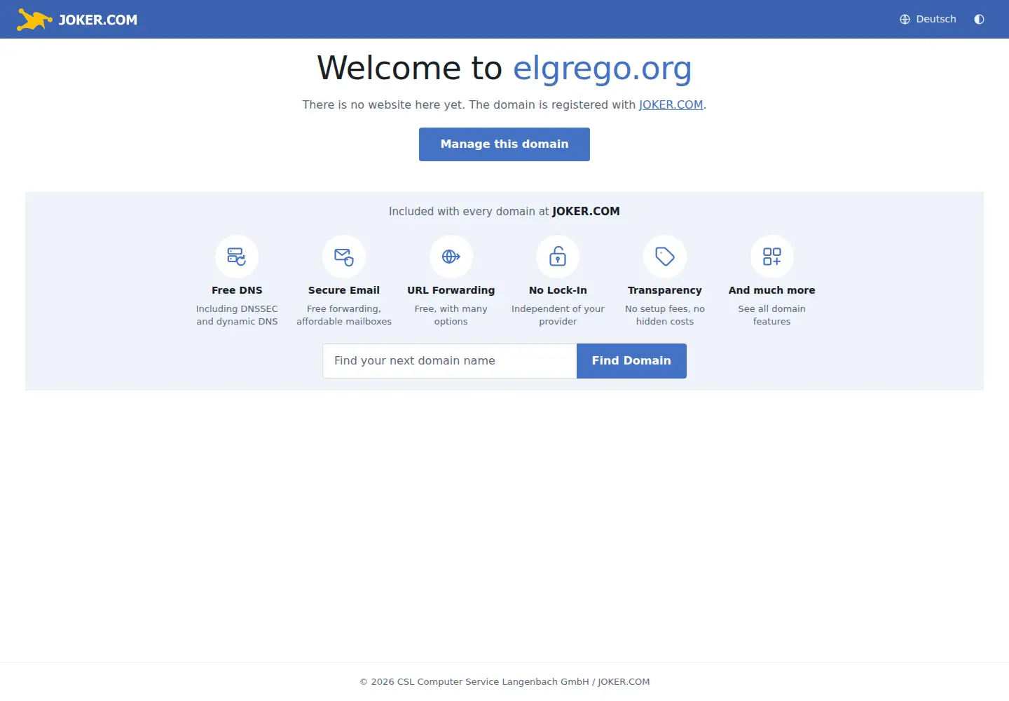 Screenshot of elgrego.org