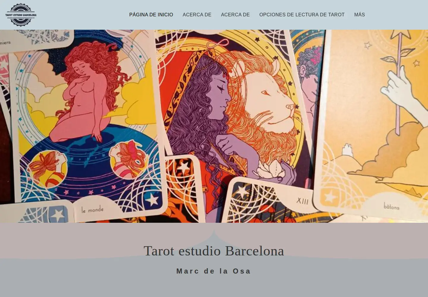 Captured homepage of elmejortarot.org in the current scan