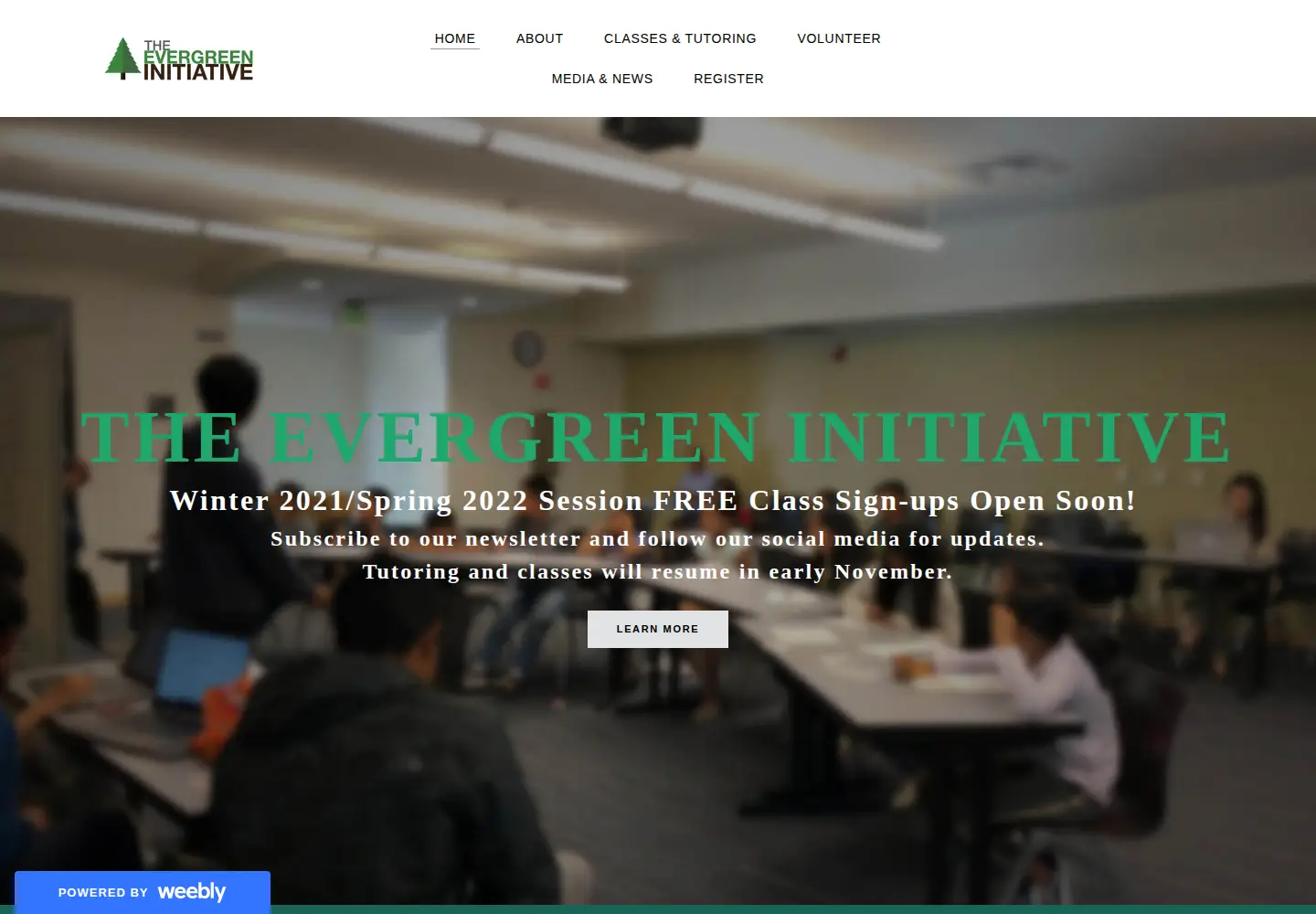 Screenshot of evinitiative.org