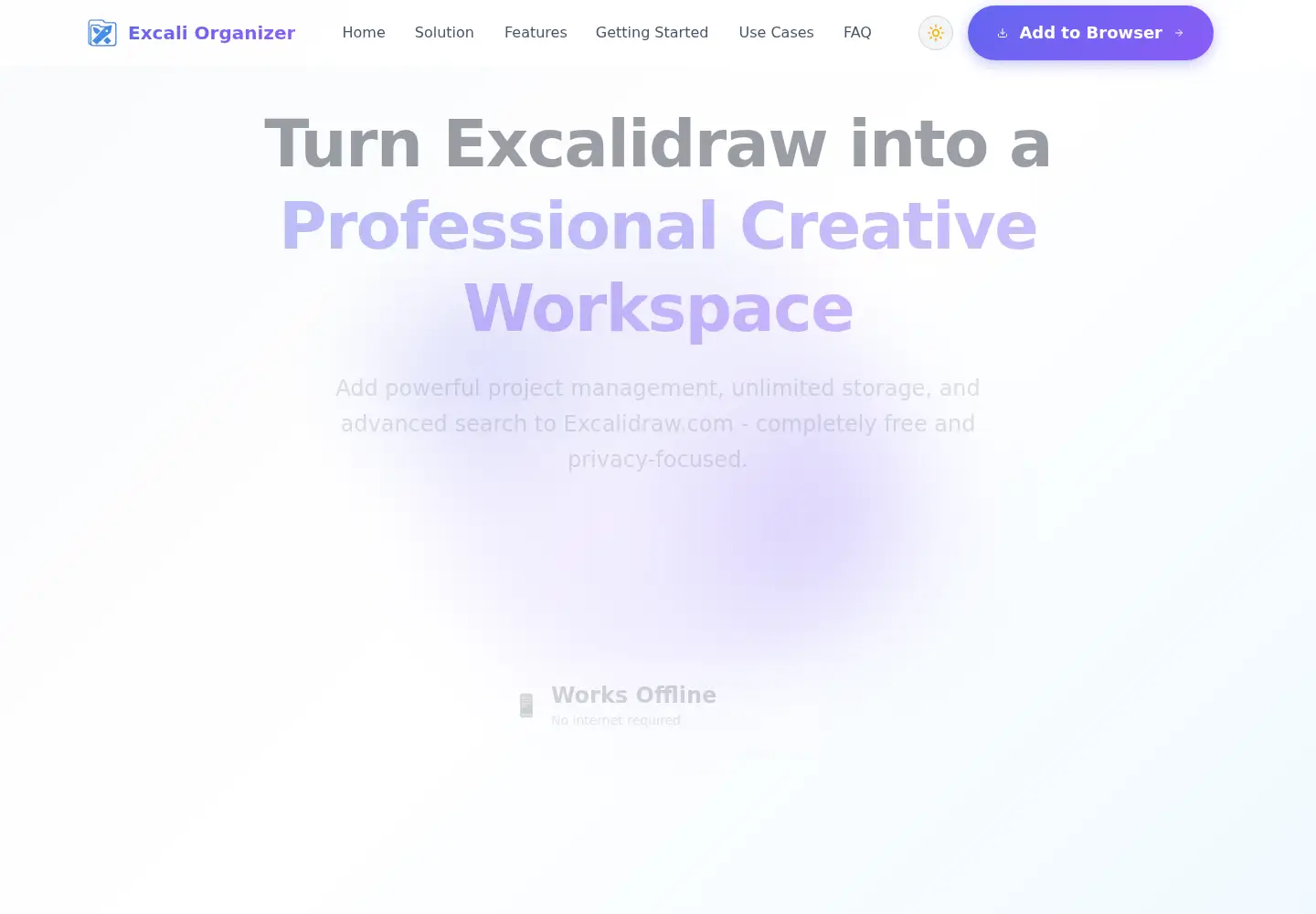 Screenshot of excali.org