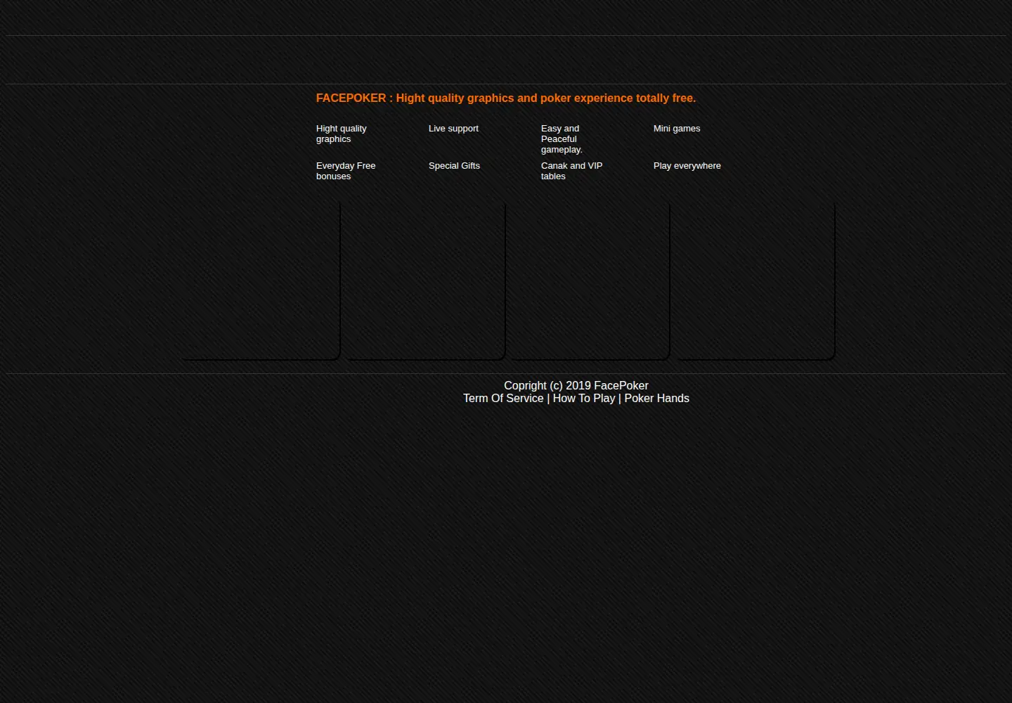 Screenshot of facepoker.org