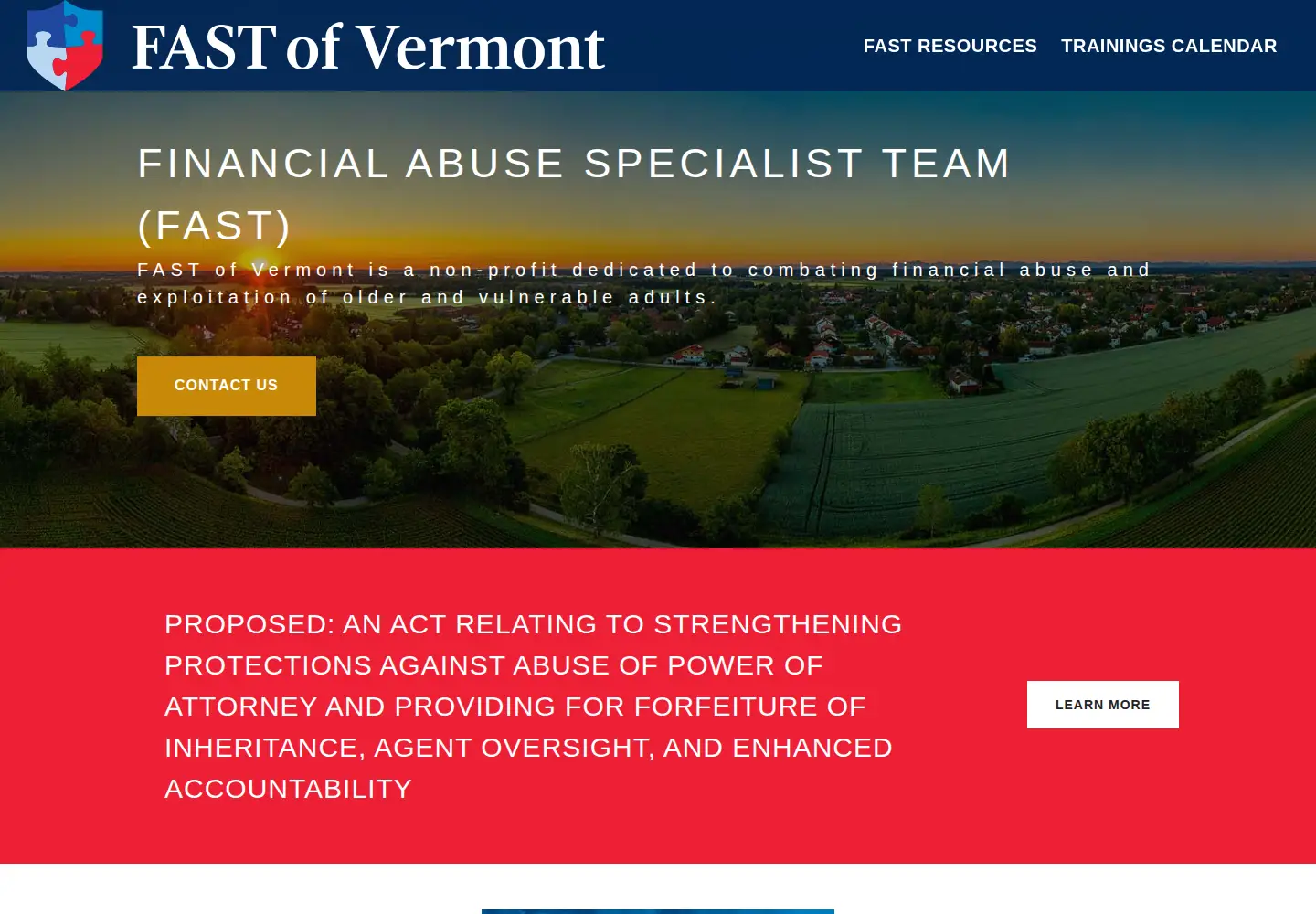 Screenshot of fastofvermont.org