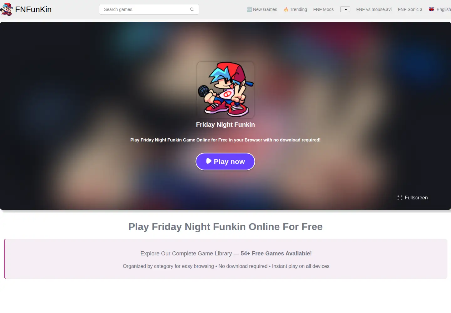 Screenshot of fnfunkin.org