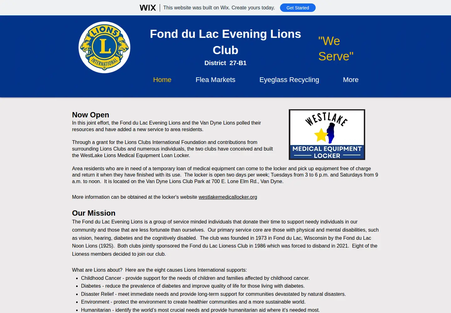 Screenshot of fonddulaclions.org