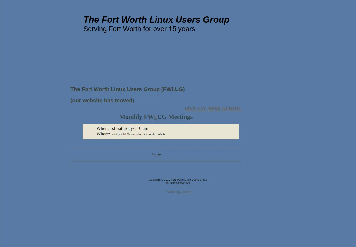 Screenshot of fwlug.org