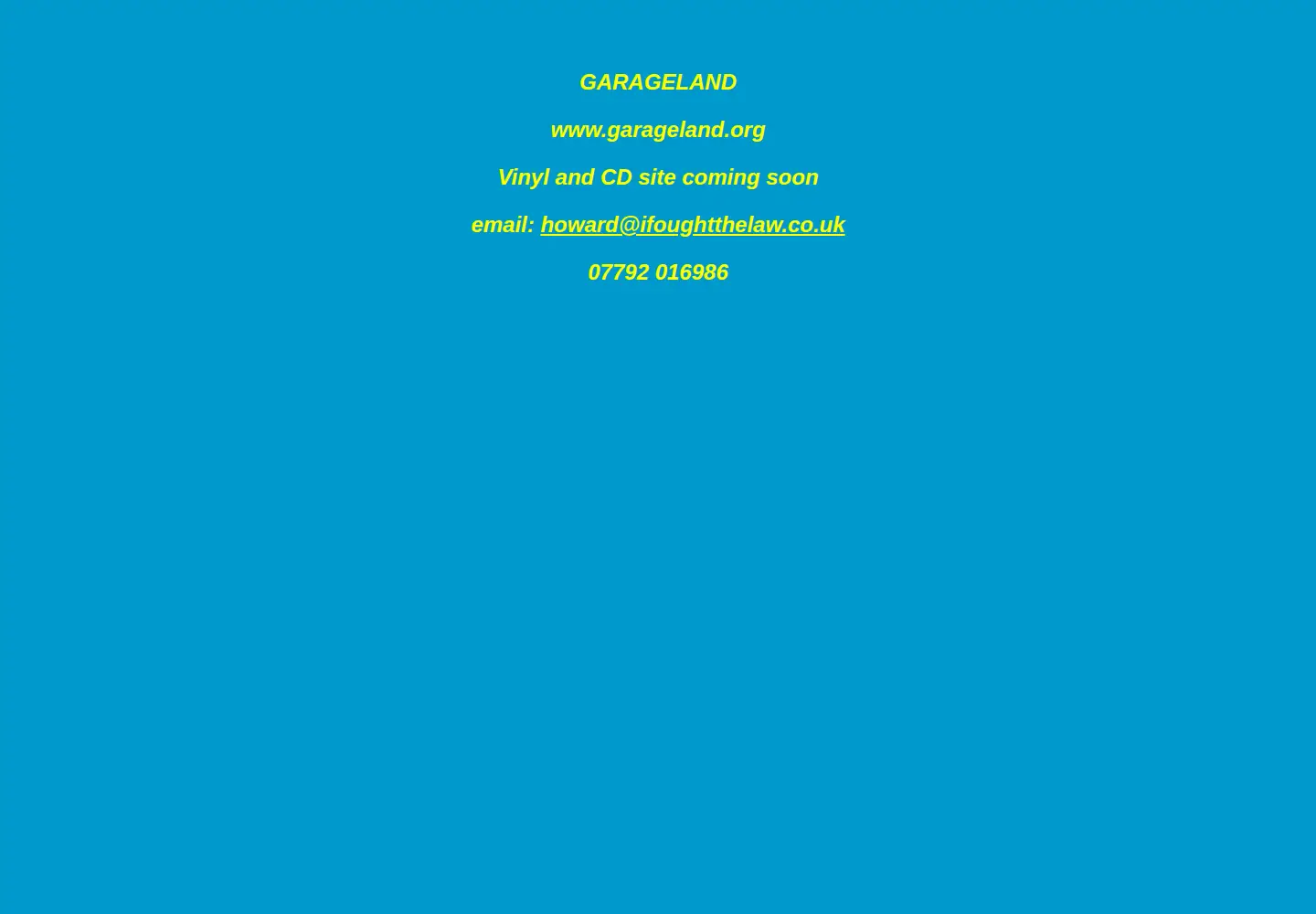 Screenshot of garageland.org