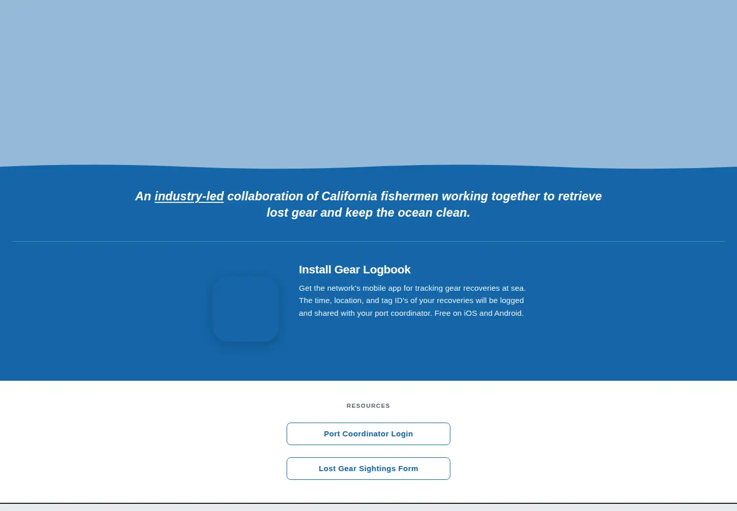 Screenshot of gearrecoverynetwork.org