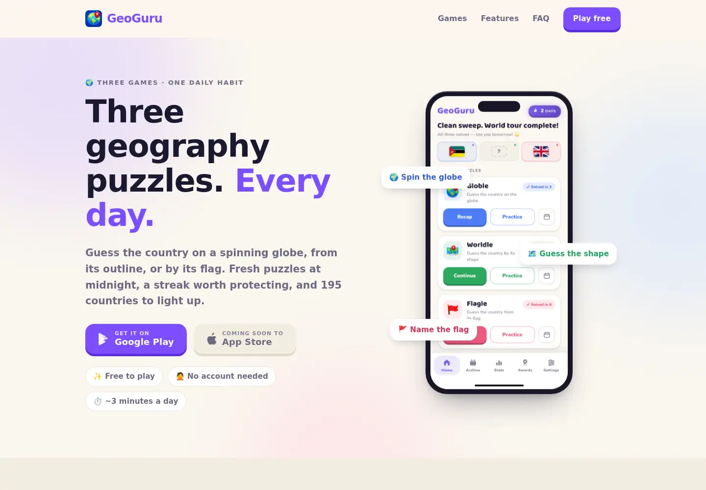 Screenshot of geoguru.org