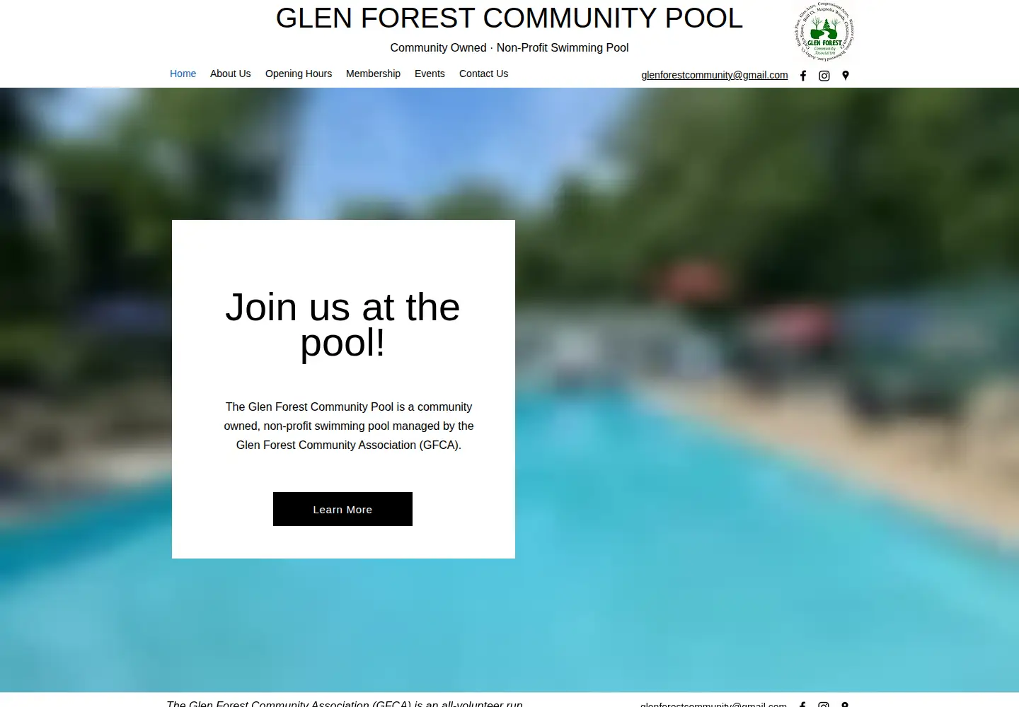 Screenshot of gfcpool.org