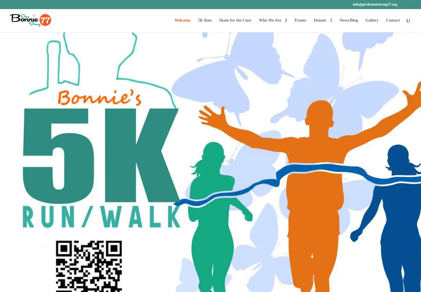 Screenshot of givebonniestrong77.org