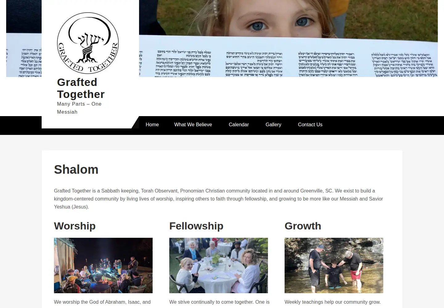 Screenshot of graftedtogether.org