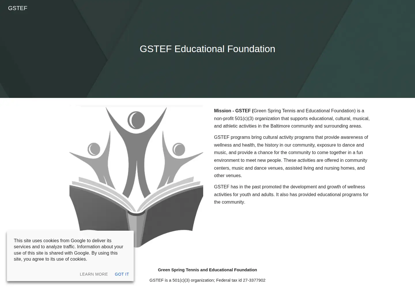 Screenshot of gstef.org