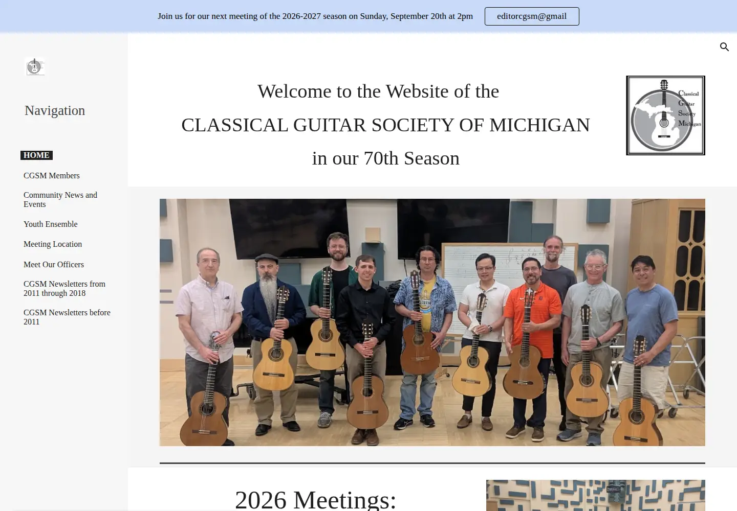 Screenshot of guitarmichigan.org