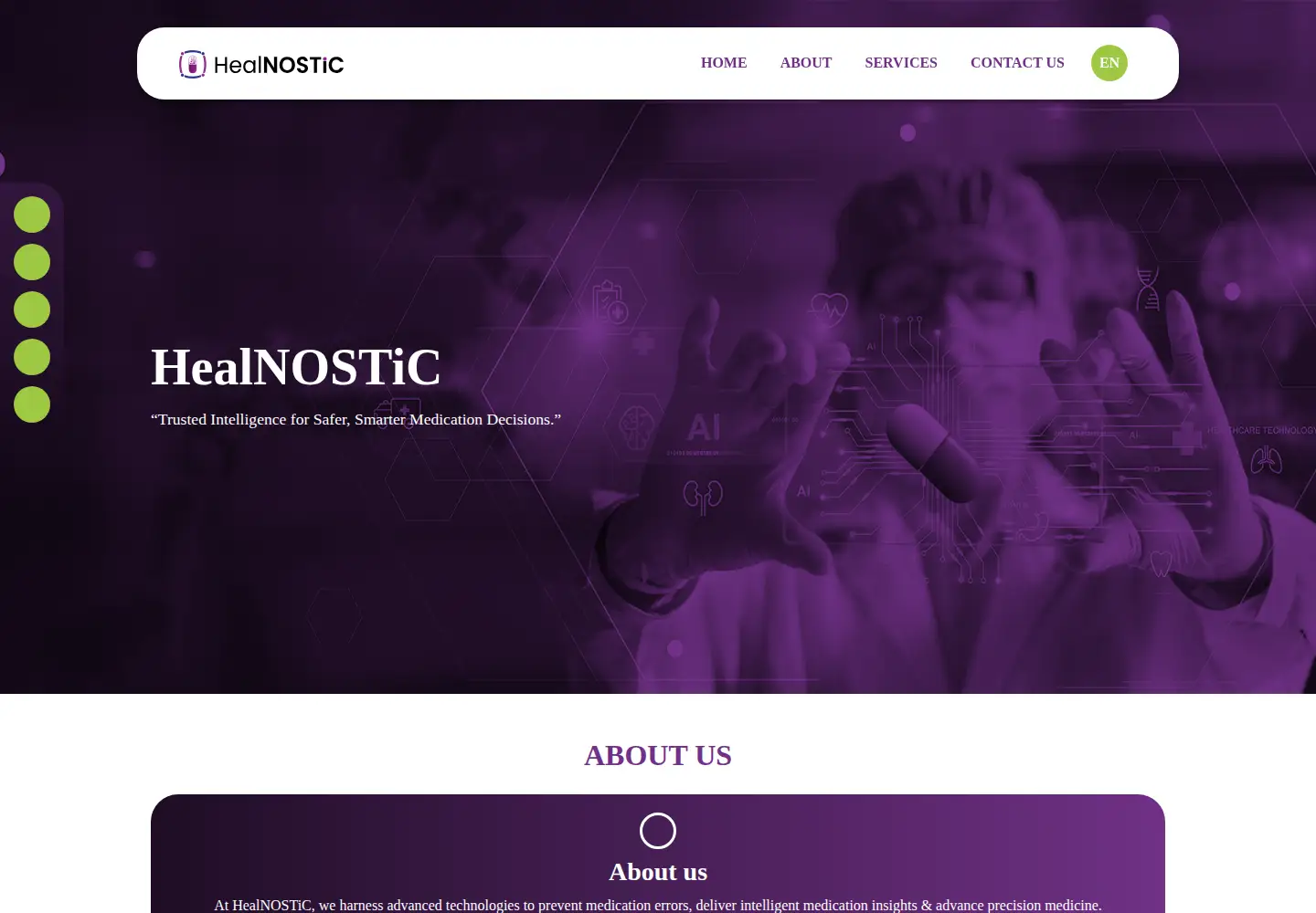 Screenshot of healnostic.org