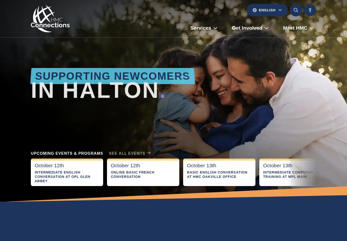 Captured homepage of hmcconnections.org in the current scan