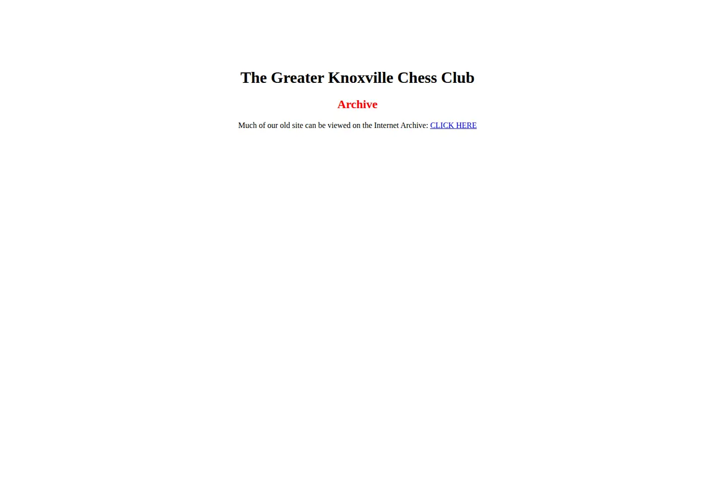 Screenshot of knoxvillechess.org