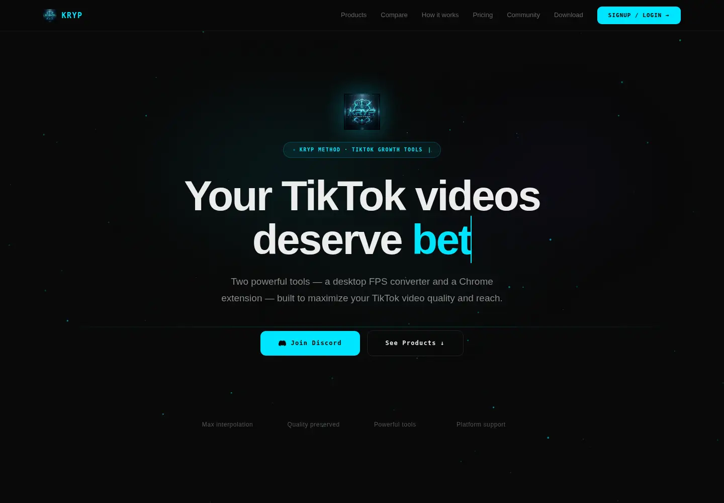 Screenshot of kryptools.org
