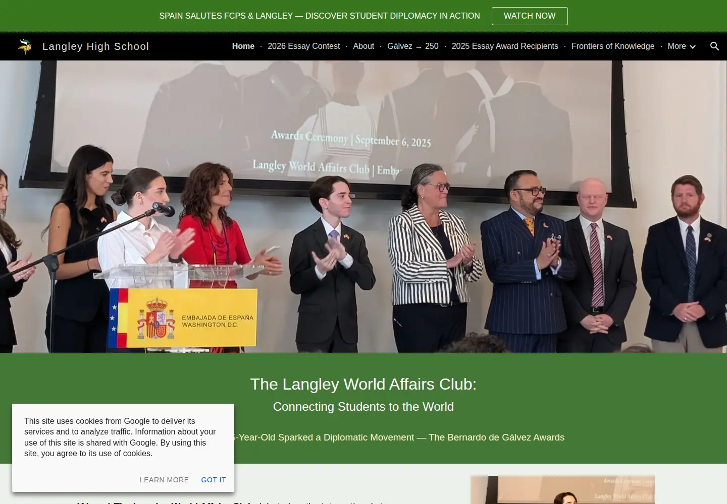 Screenshot of langleyworldaffairs.org