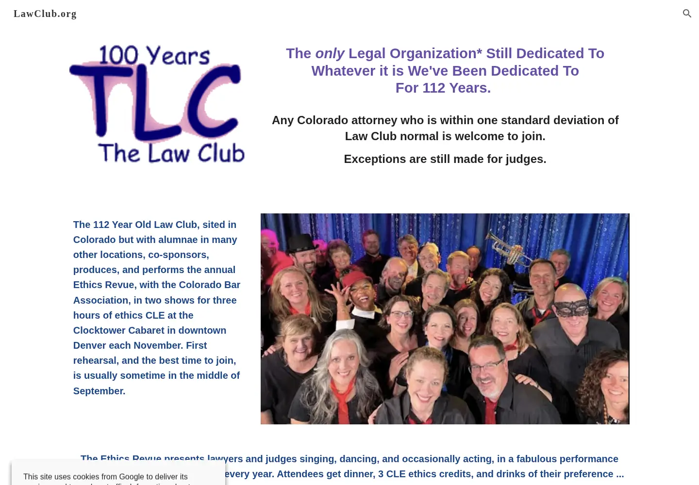 Screenshot of lawclub.org
