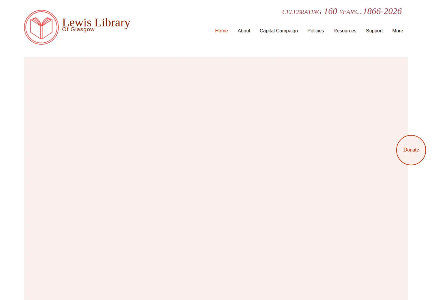 Screenshot of lewislibraryofglasgow.org