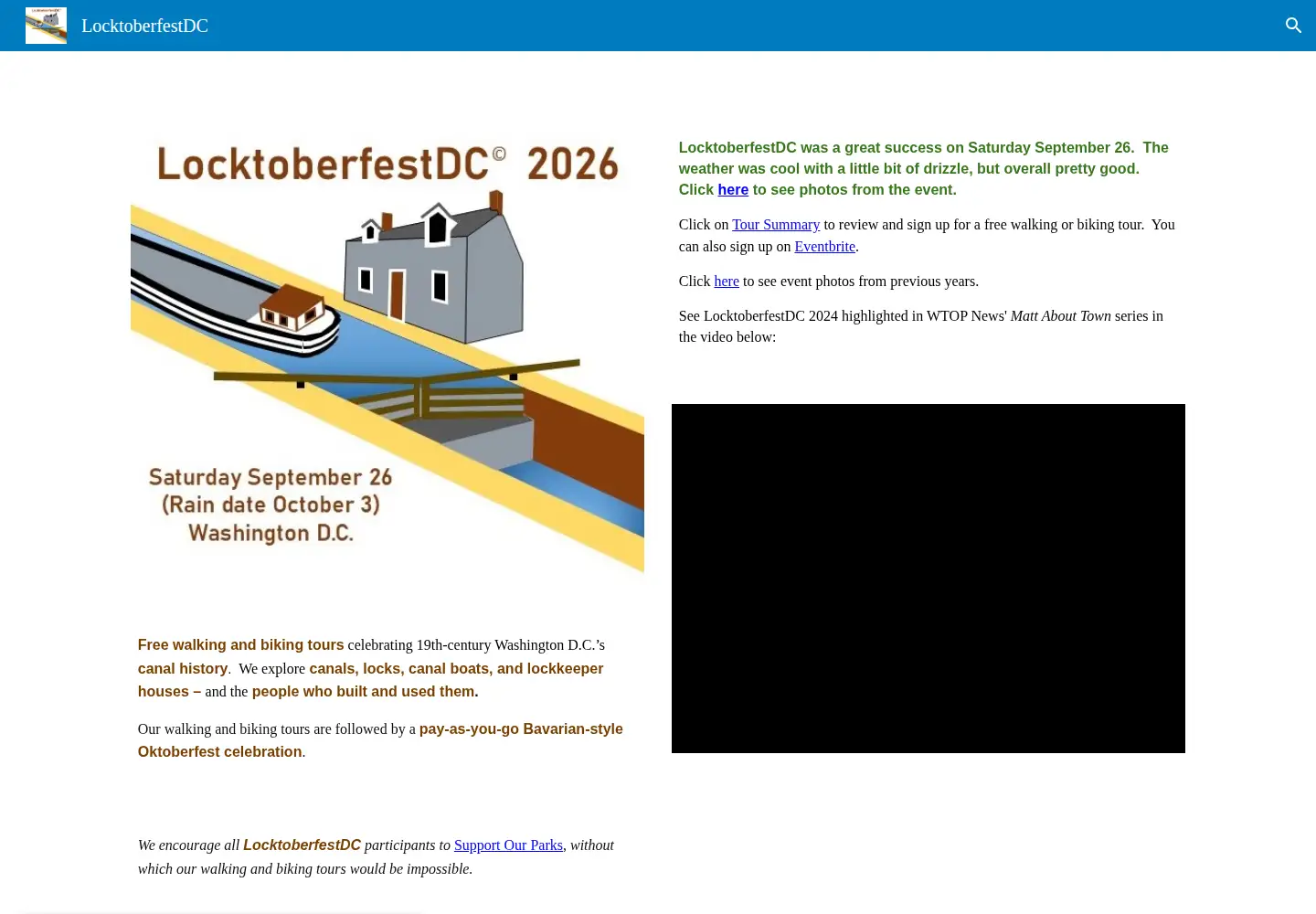 Screenshot of locktoberfestdc.org