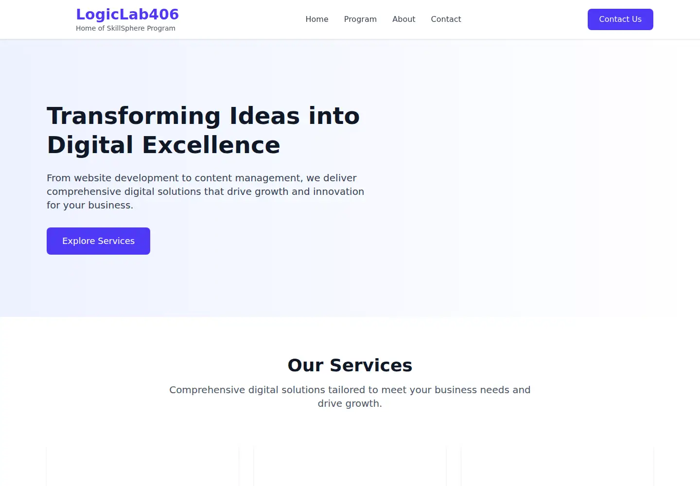 Screenshot of logiclab406.org
