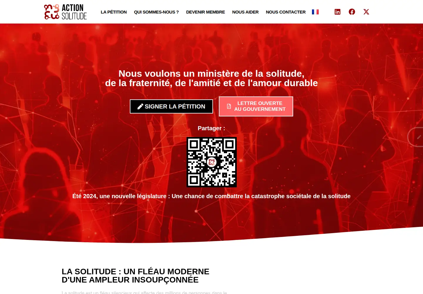 Screenshot of lonelinessglobalaction.org