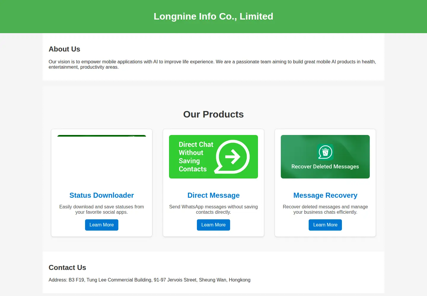 Screenshot of longnine.org