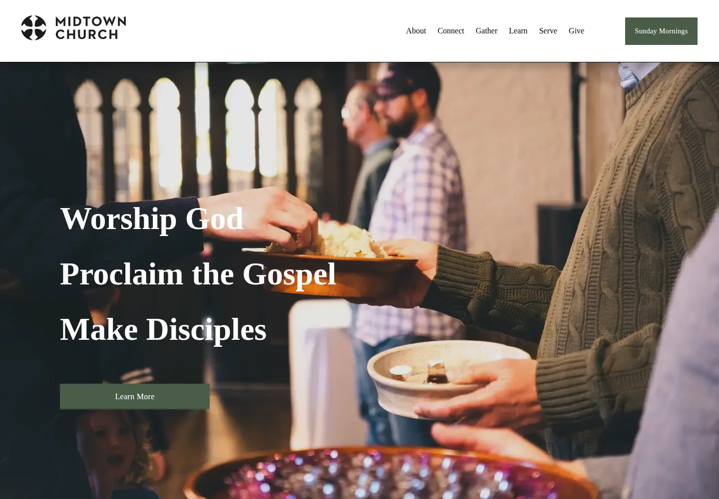 Screenshot of midtownchurchindy.org