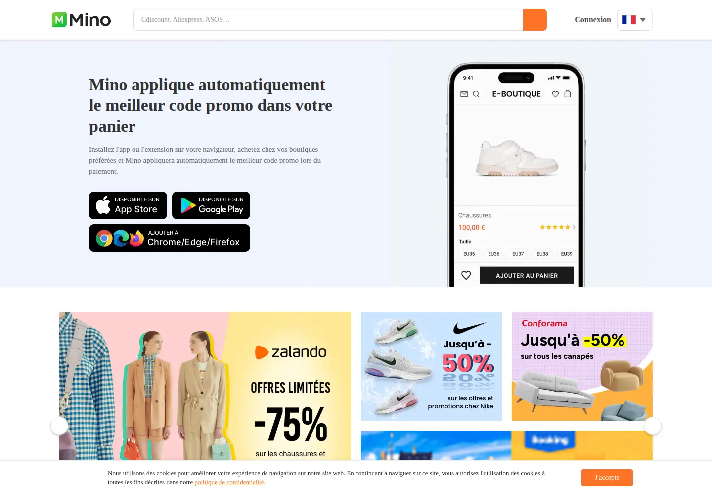 Screenshot of mino.org