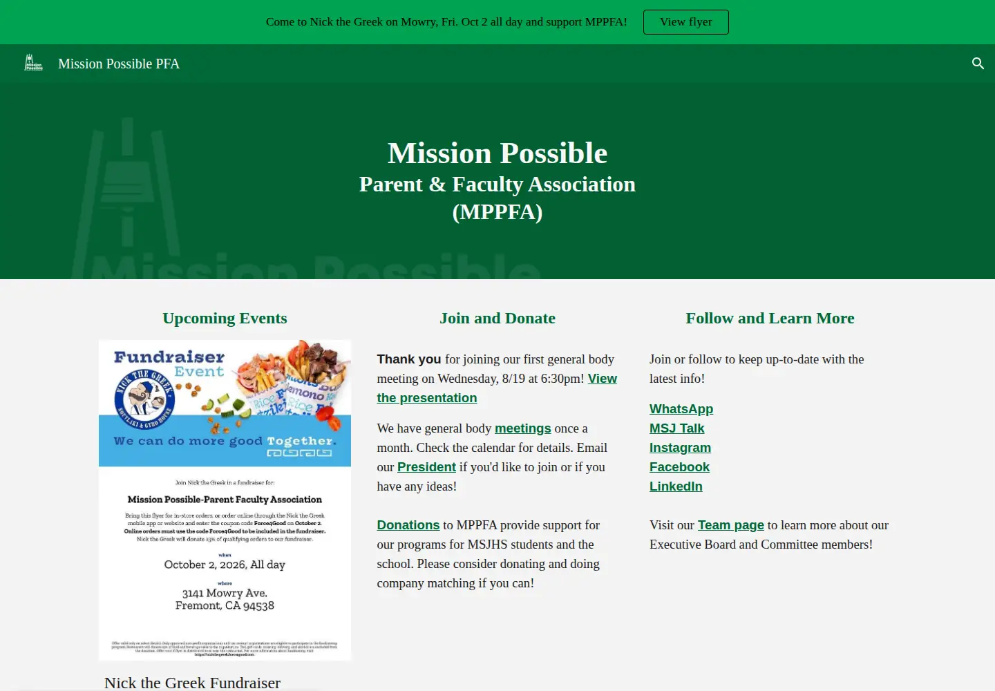 Screenshot of mppfa.org