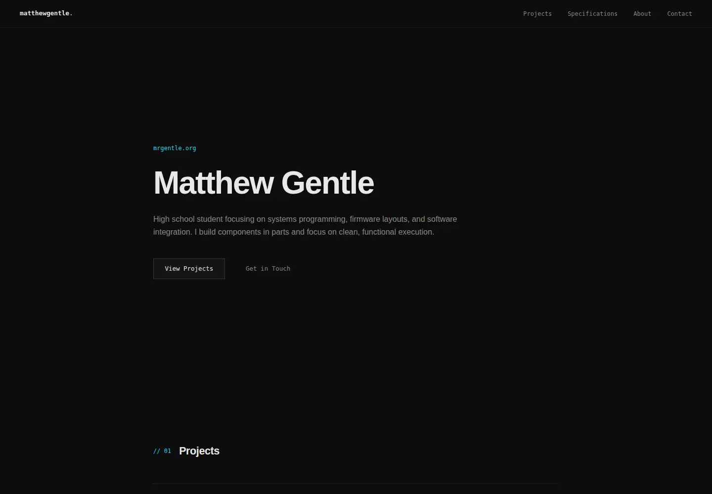 Screenshot of mrgentle.org
