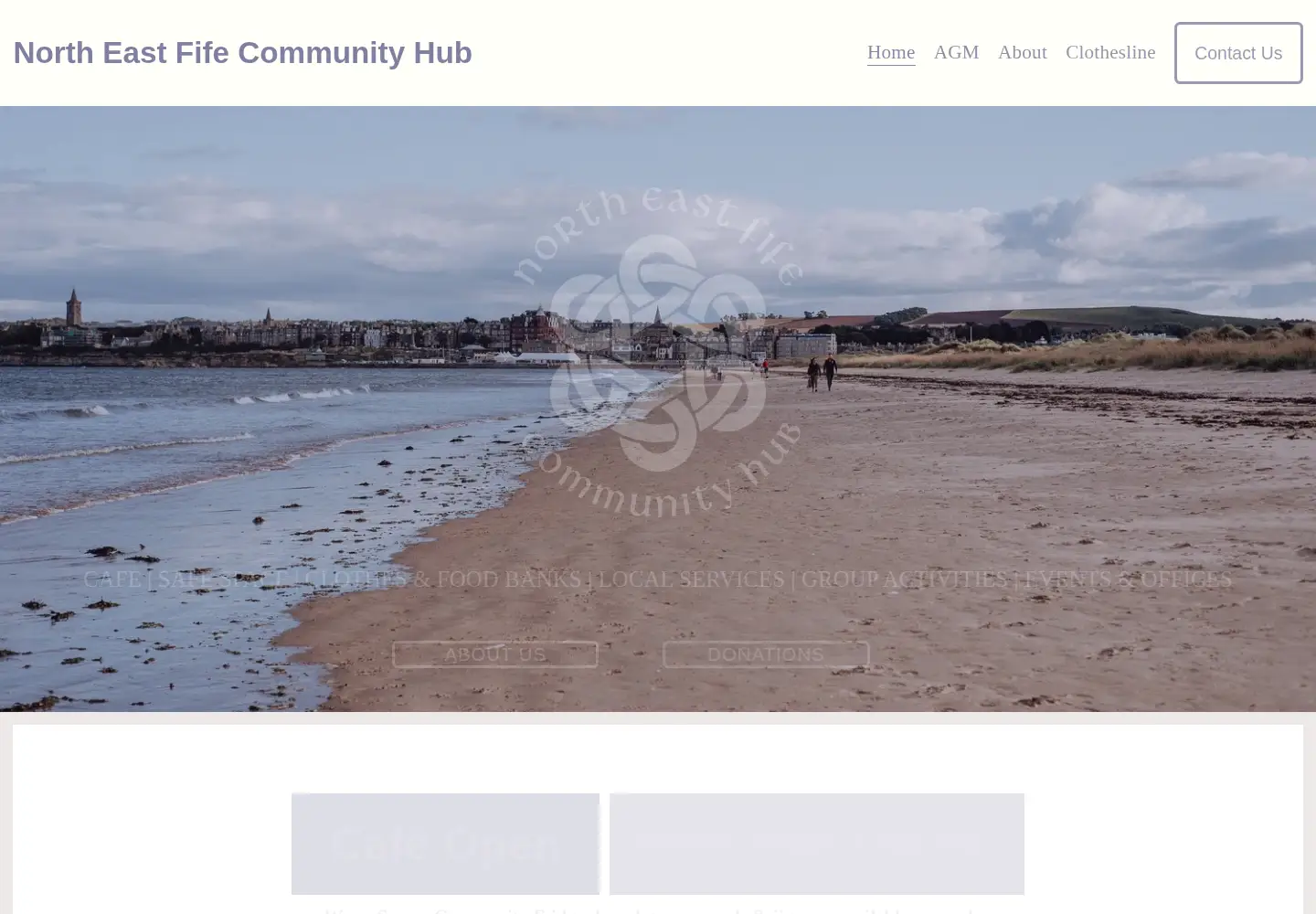 Screenshot of nefcommunityhub.org