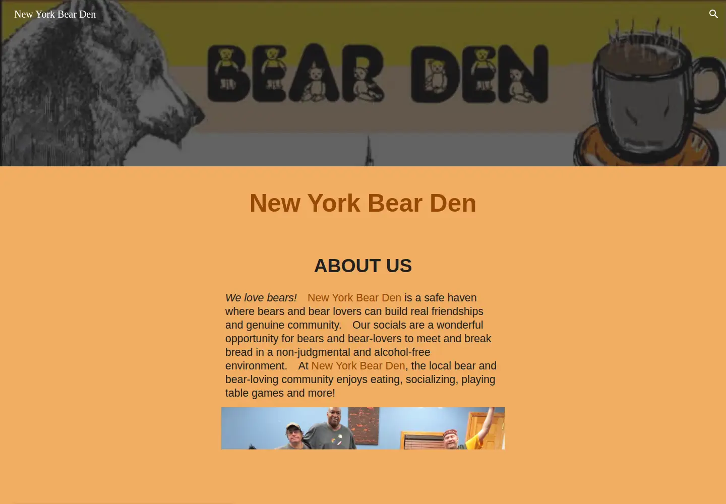 Screenshot of newyorkbearden.org