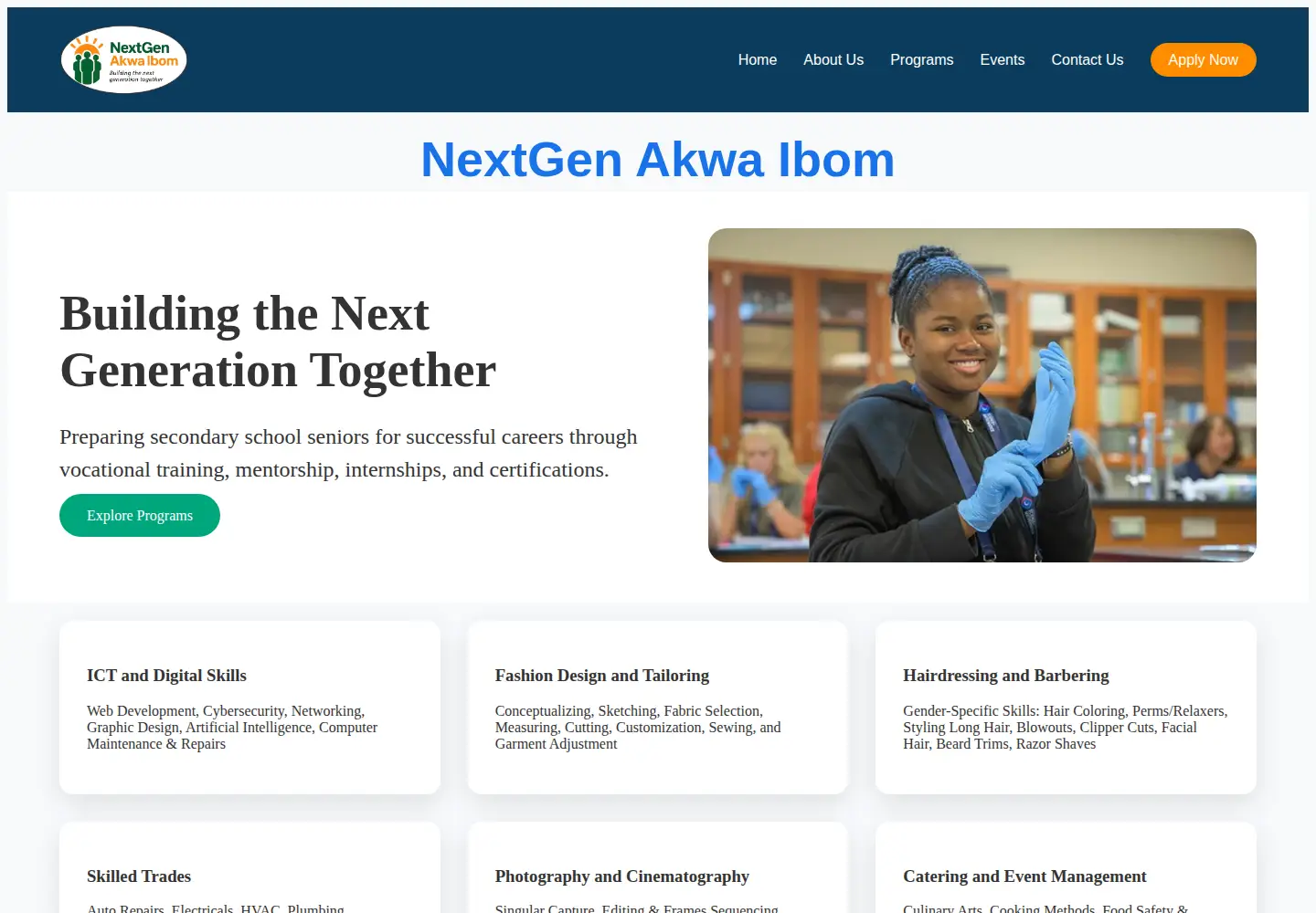 Screenshot of nextgenng.org