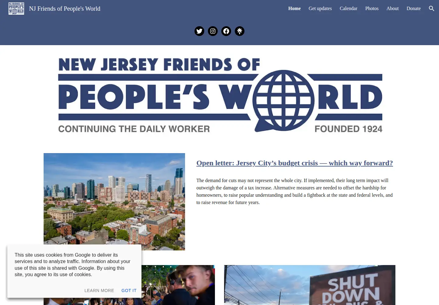 Screenshot of njfpw.org