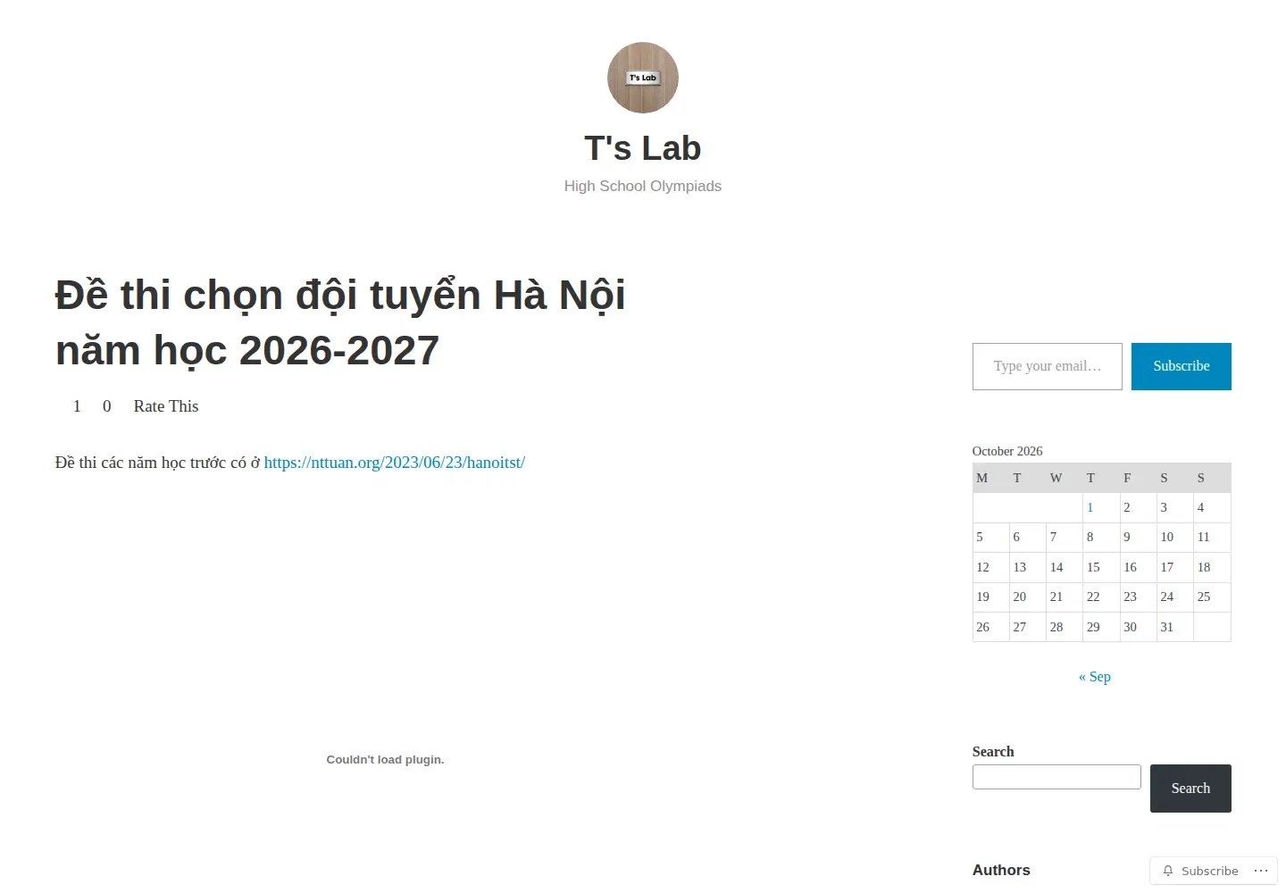 Captured homepage of nttuan.org in the current scan