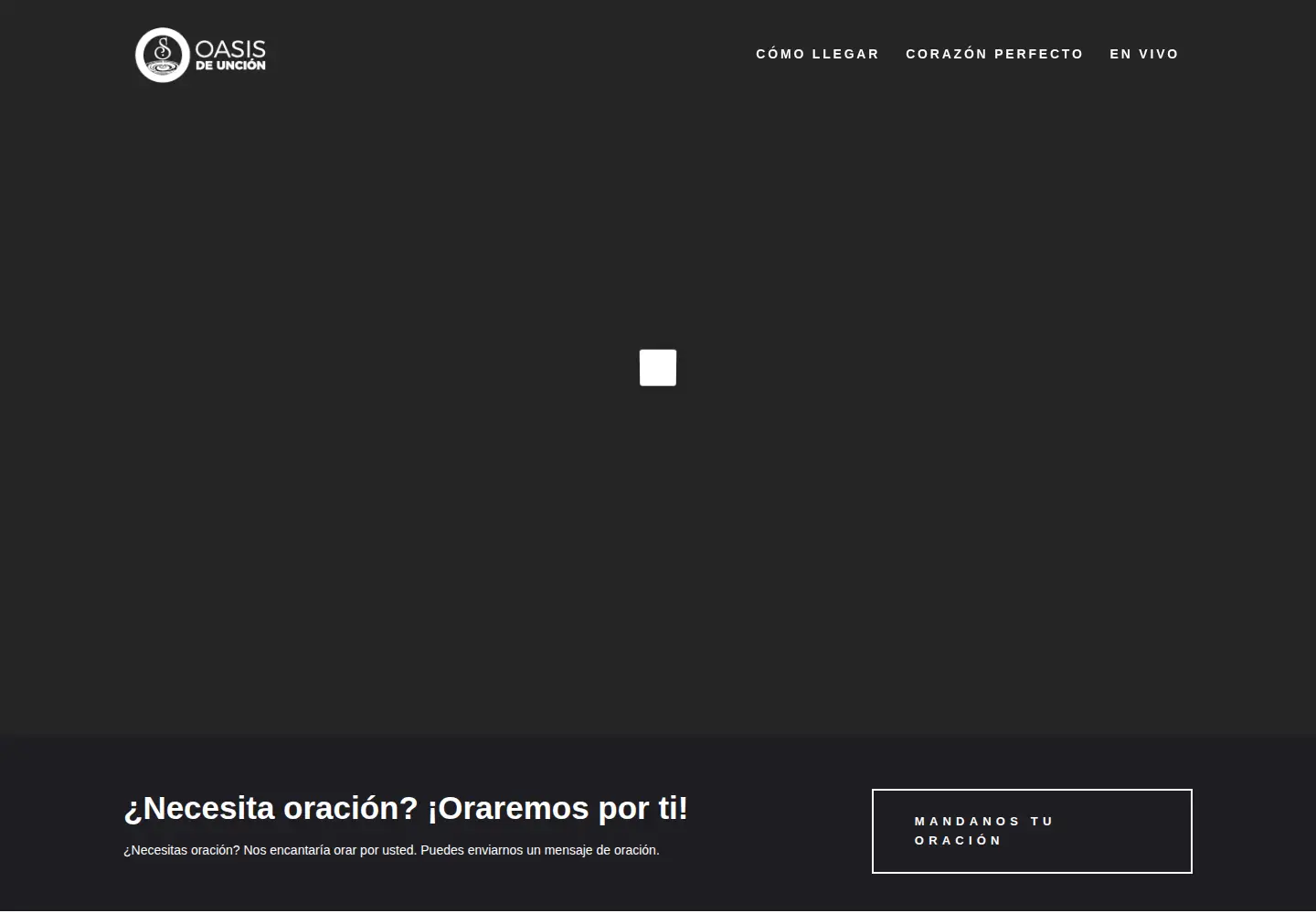 Captured homepage of oasisdeuncion.org in the current scan