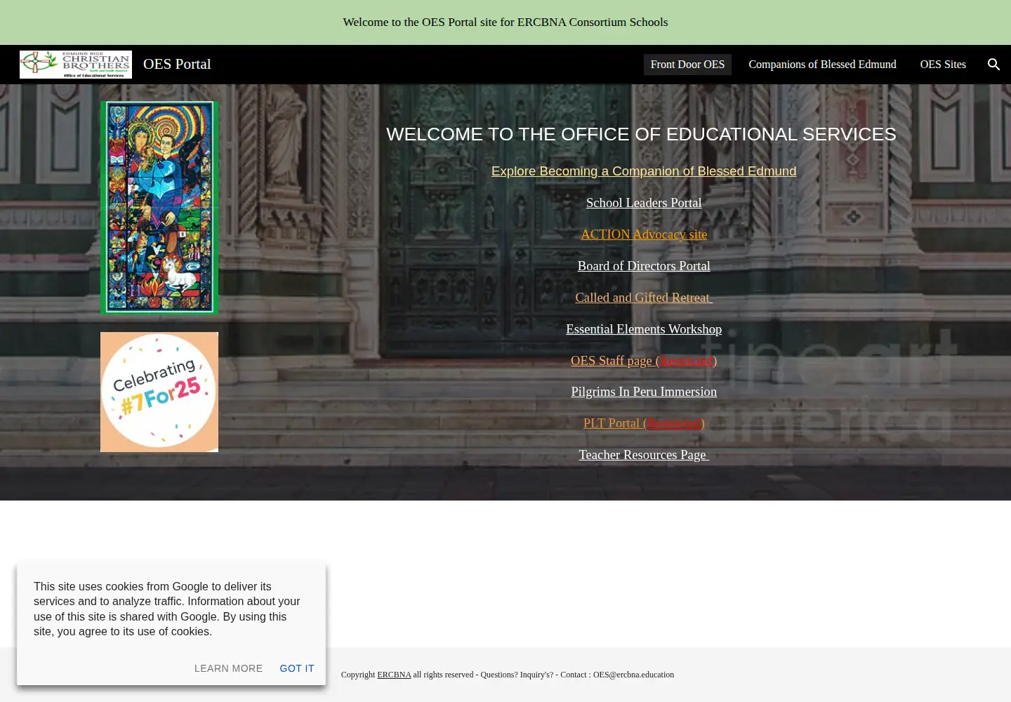 Screenshot of oesercbna.org