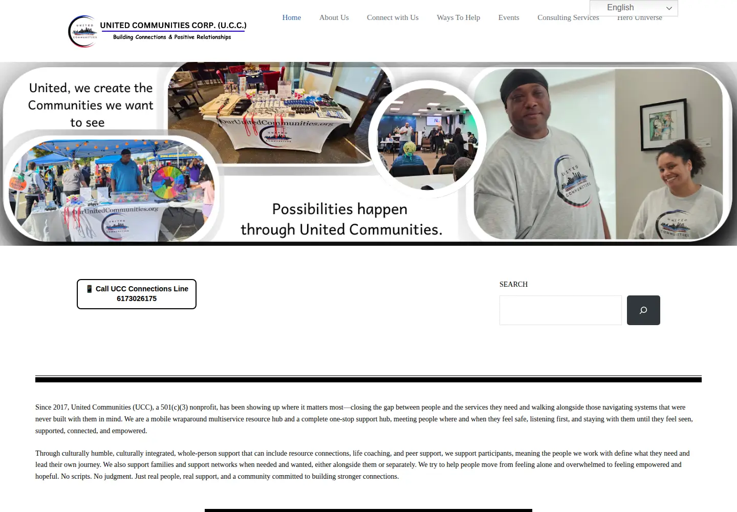 Screenshot of ourunitedcommunities.org