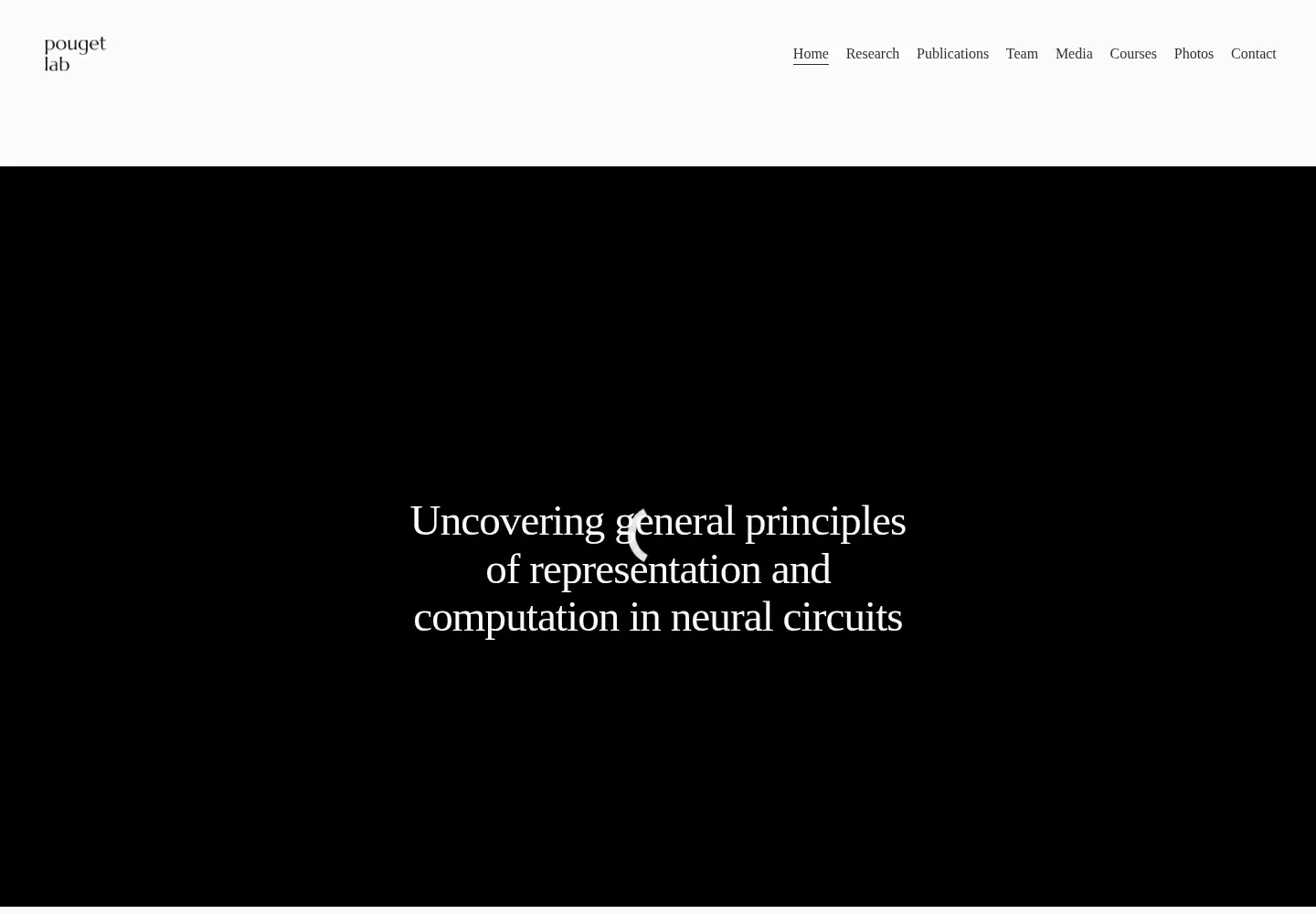 Screenshot of pougetlab.org