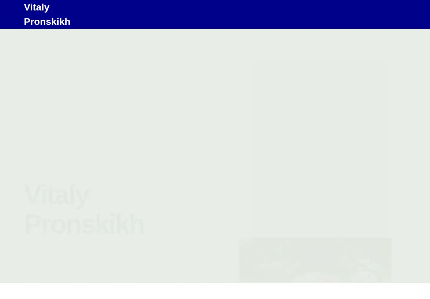 Captured homepage of pronskikh.org in the current scan